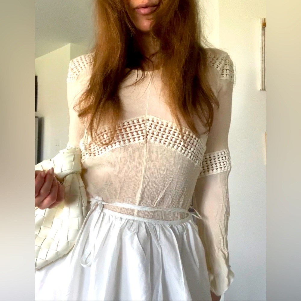 Off white long sleeves top - Picture 2 of 6